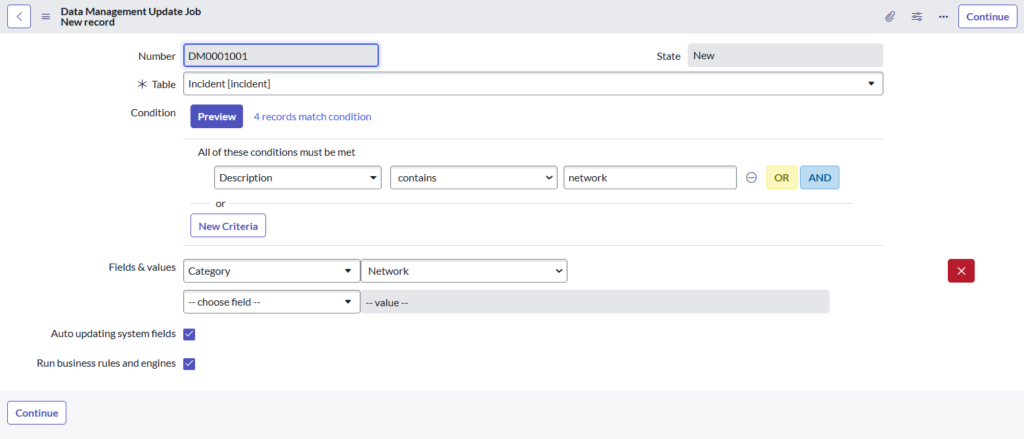 ServiceNow Update Jobs