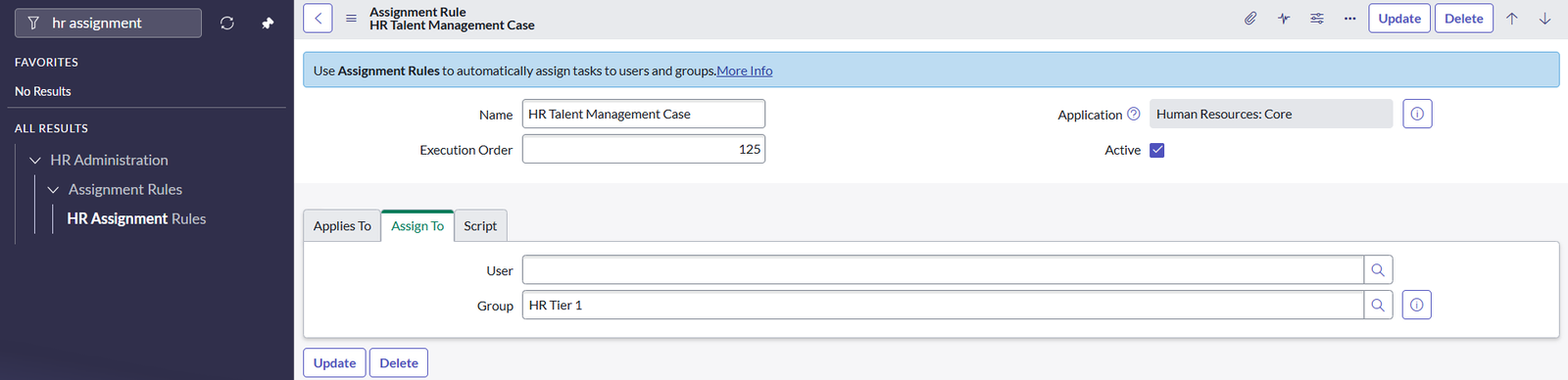 #9 Creating an HR Assignment Rule in ServiceNow HRSD - UrhaanTech