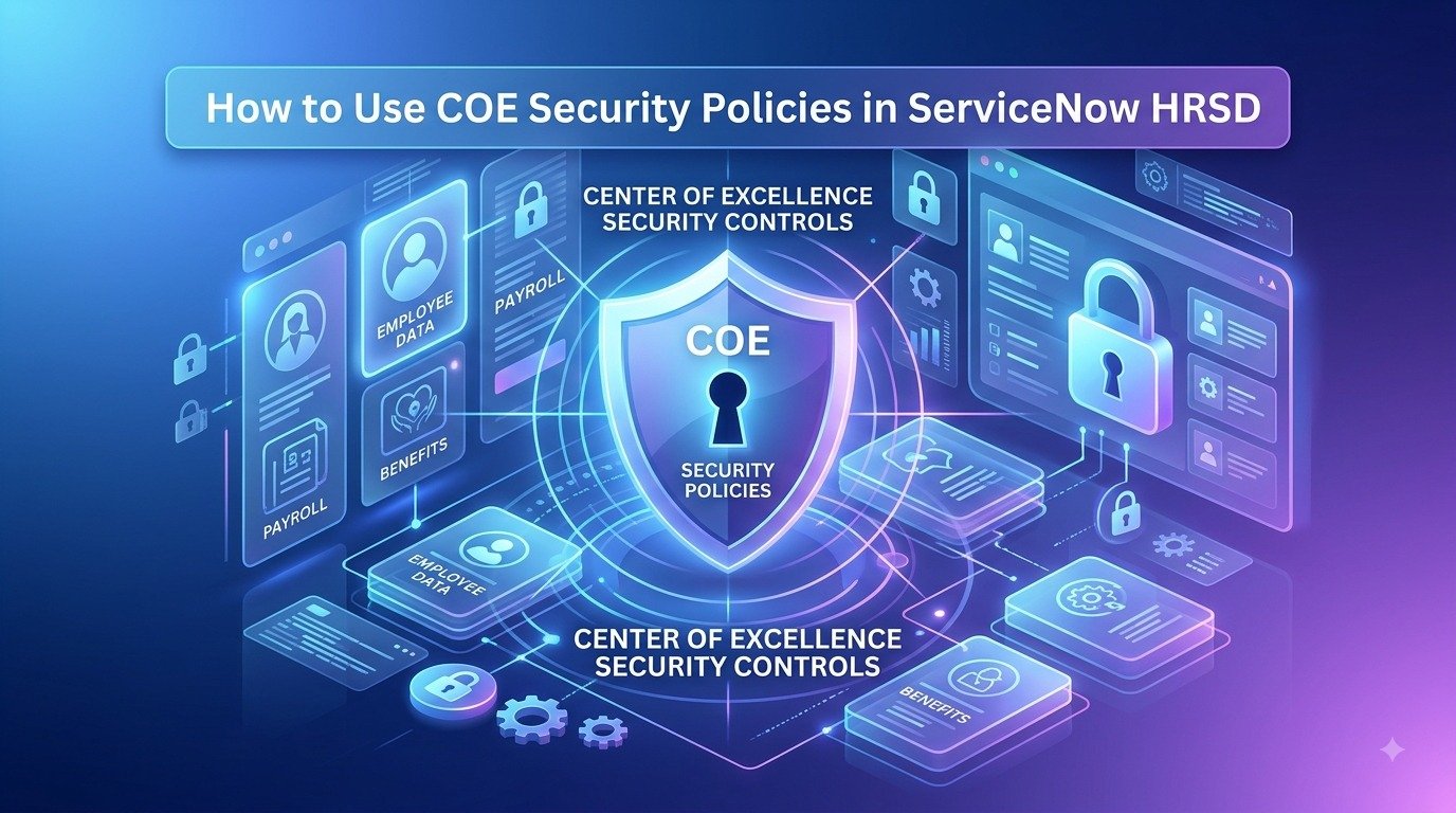 How to Use COE Security Policies in ServiceNow HRSD